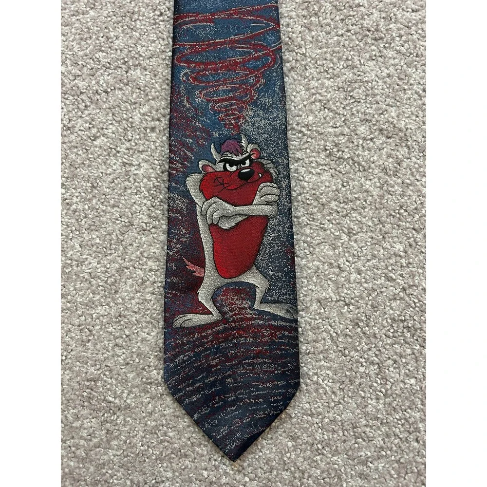 90s Fashion Cartooncore Nostalgia Necktie 4 Lot Mens Multi Character Vintage